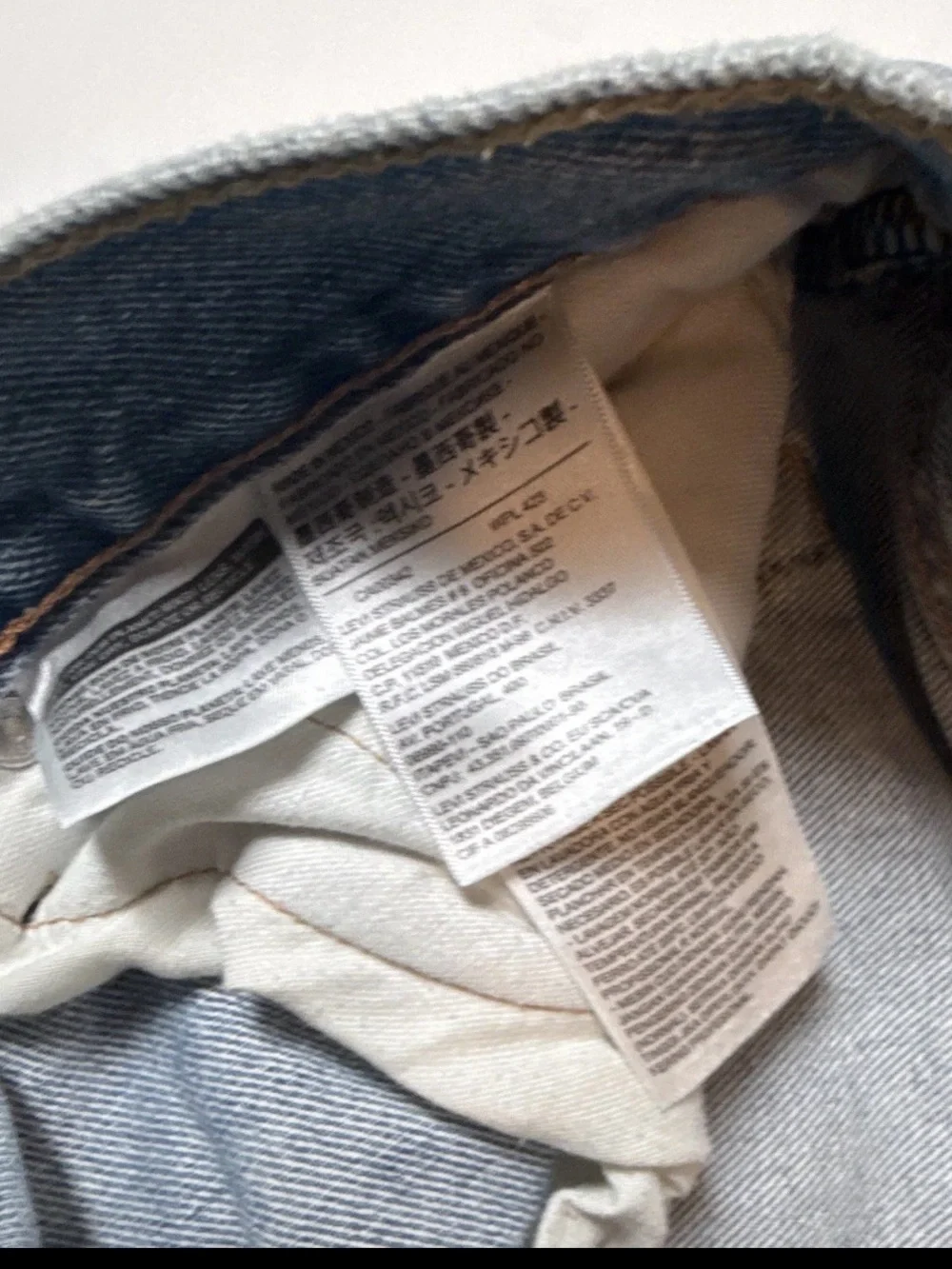 Levi's 511 Men’s Light Blue Straight Distressed Jeans 36x30